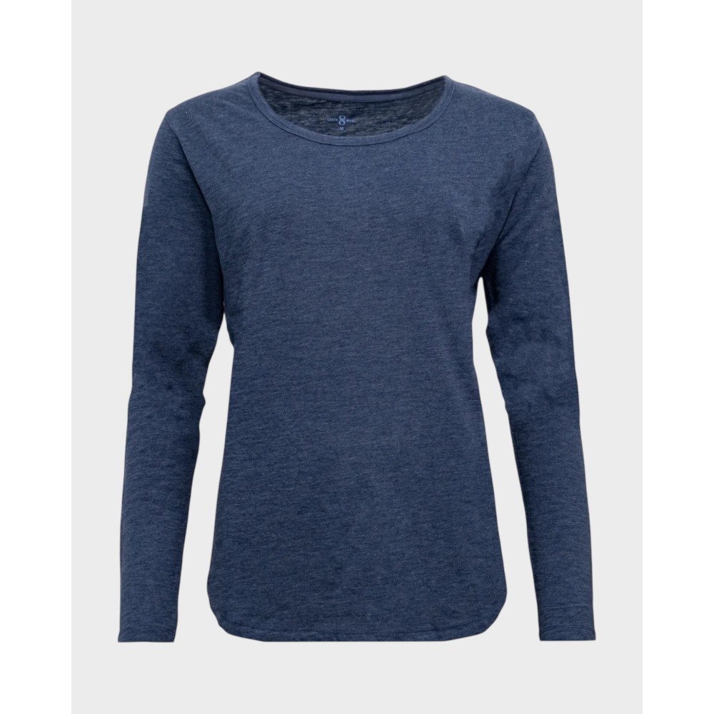 Basic L/S Tee - Dark blue