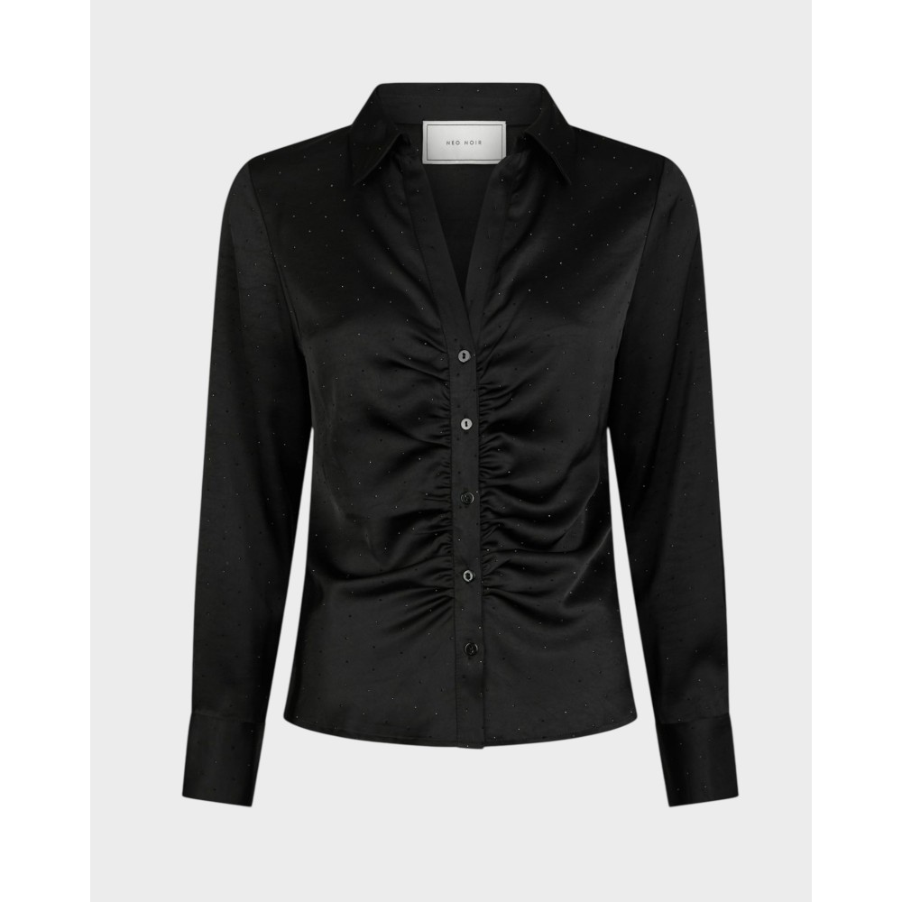 Christy Heavy Sateen Bedaz Shirt - Black