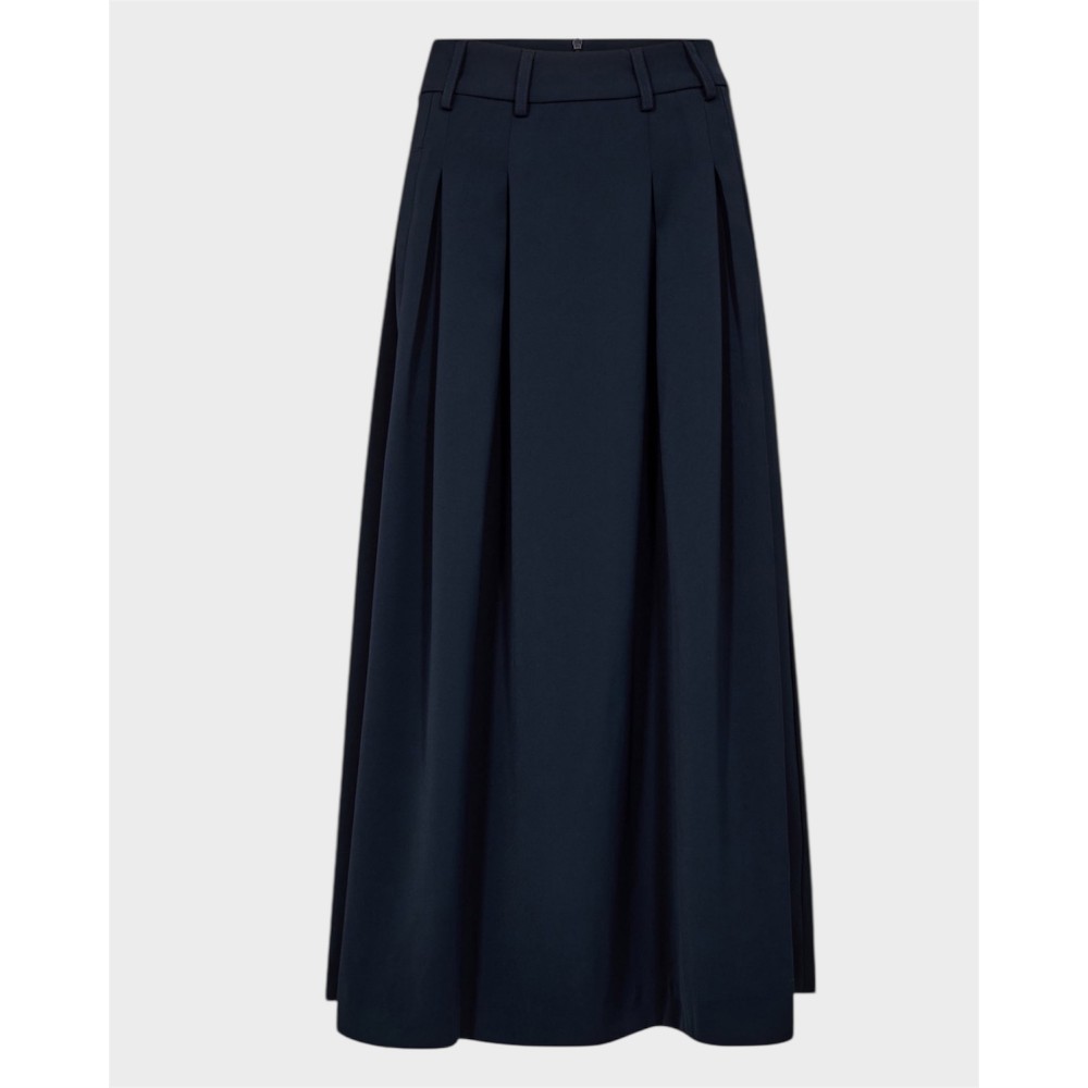 Anya Pleat Skirt - Navy