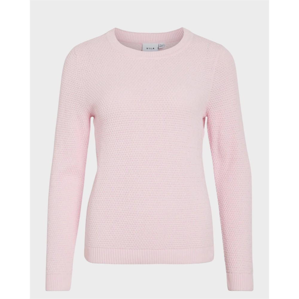 Vidalo o-neck l/s knit - Cherry Blossom