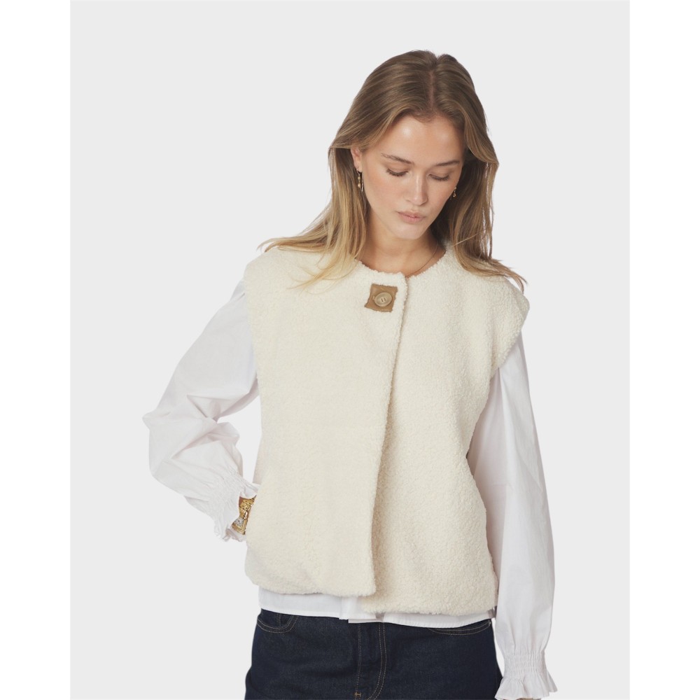 Anjanna Teddy Vest - Ivory