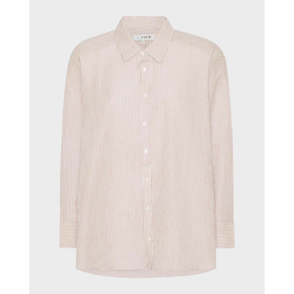 Sonja Shirt - Sand/White