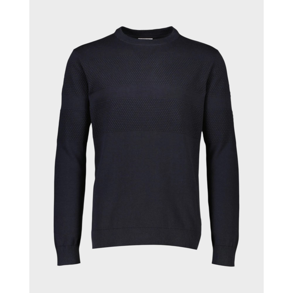 Purl knit jumper - Navy