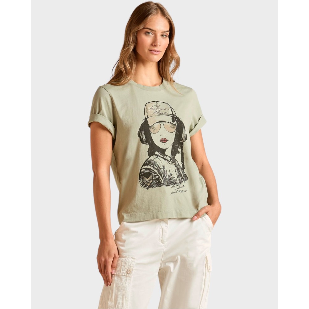 Aeronautica T-Shirt - Støvet Grøn