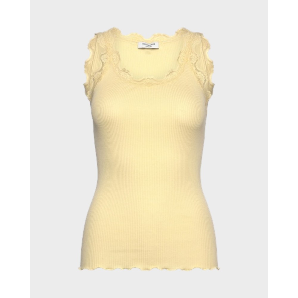 Babette silk top long - Flan