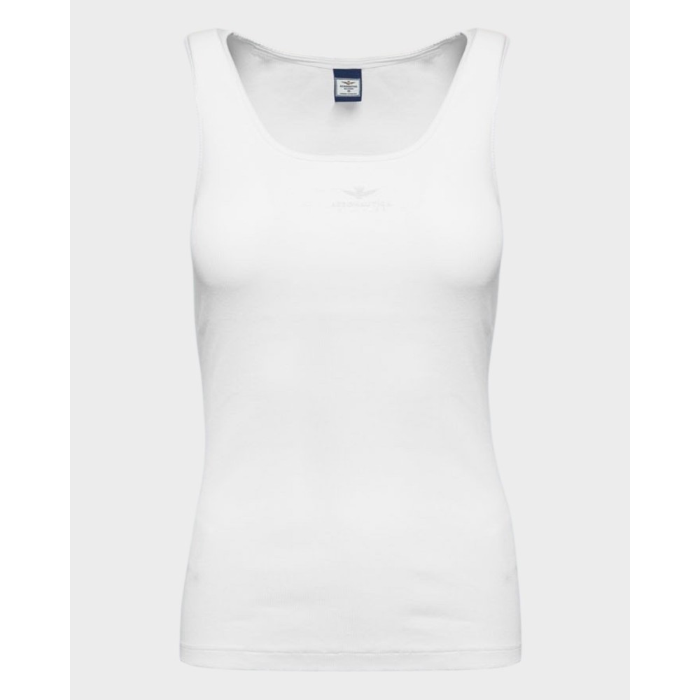 Aeronautica Rib Top - Hvid