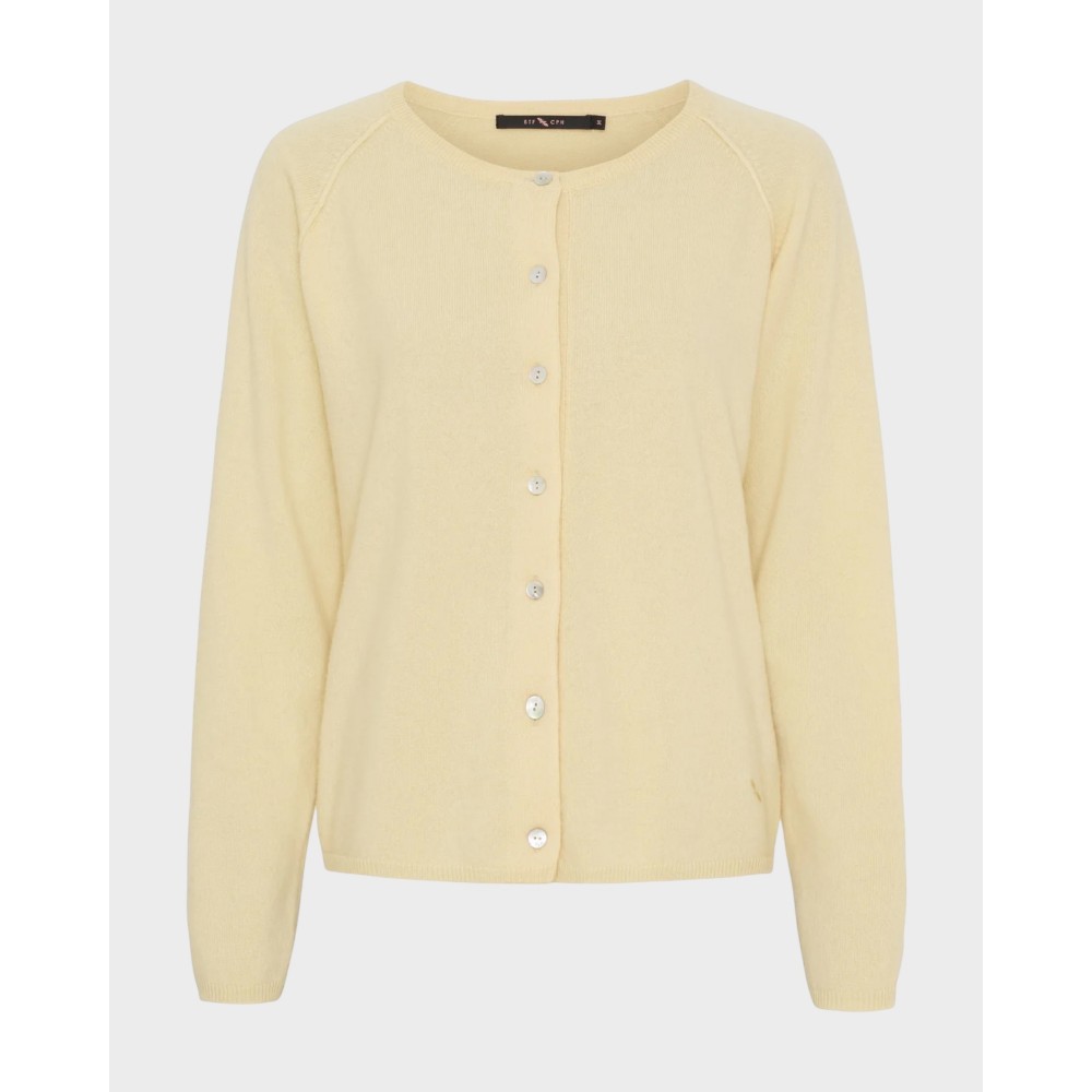 Cashmere/wool cardigan - French vanilla