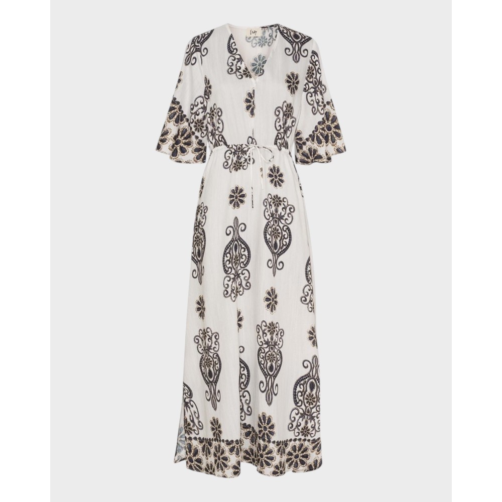 Ane long dress - Summer border print