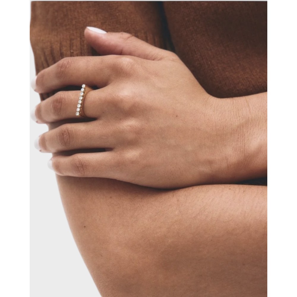 Twiggy ring CZ - Gold