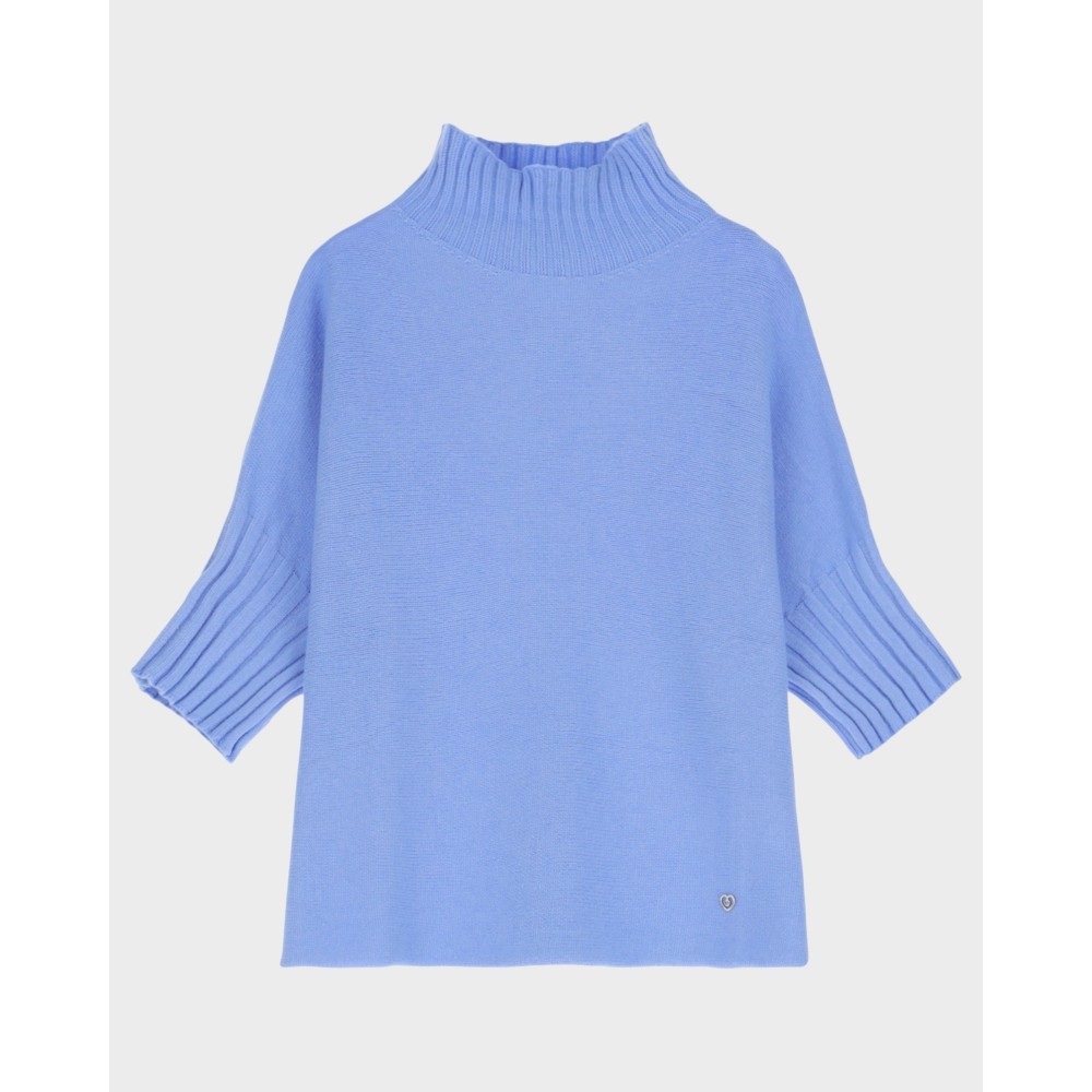 Turtleneck Sweater - Celeste