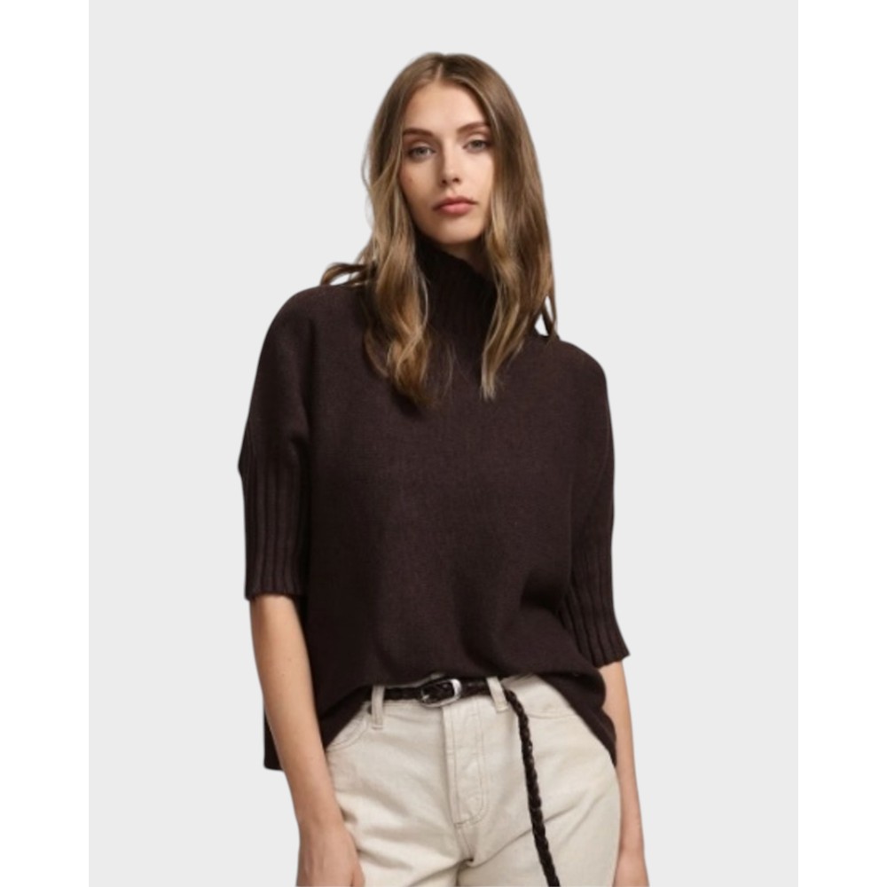 Turtleneck Sweater - Marrone