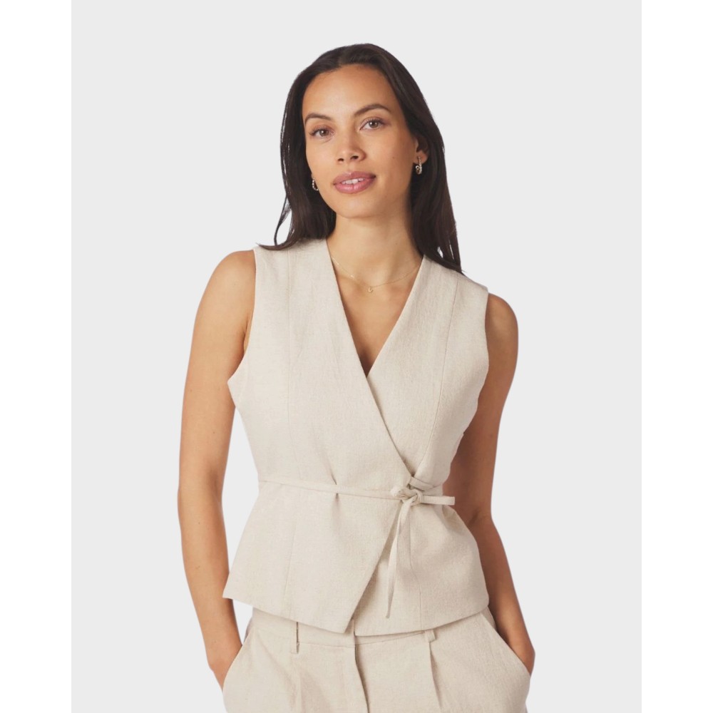 Samara Ramie Waistcoat - Natural