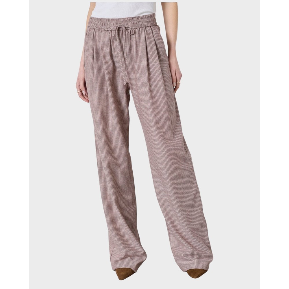 Jiho Stripe Pant - Brown