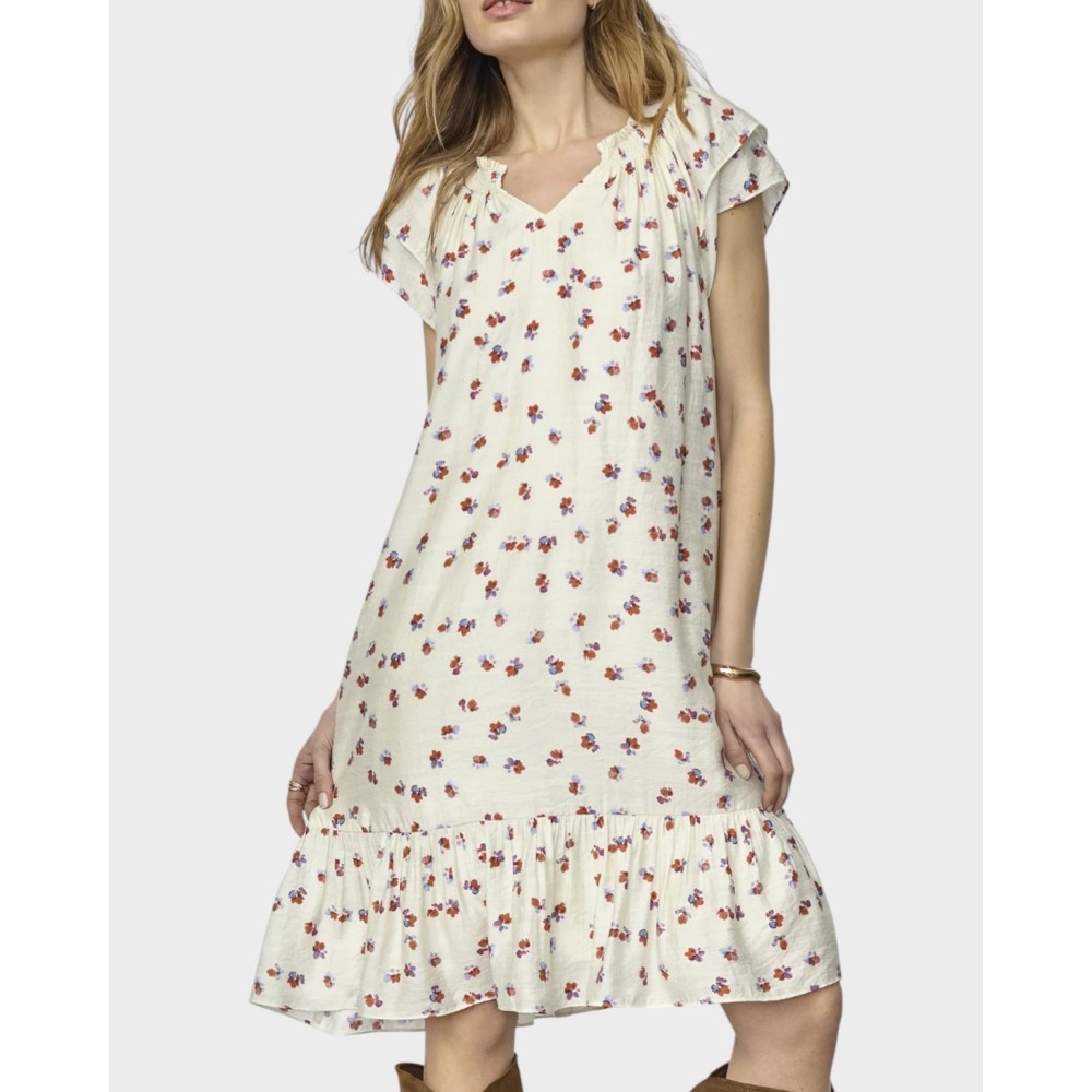 Mari sunrise crop dress - Offwhite