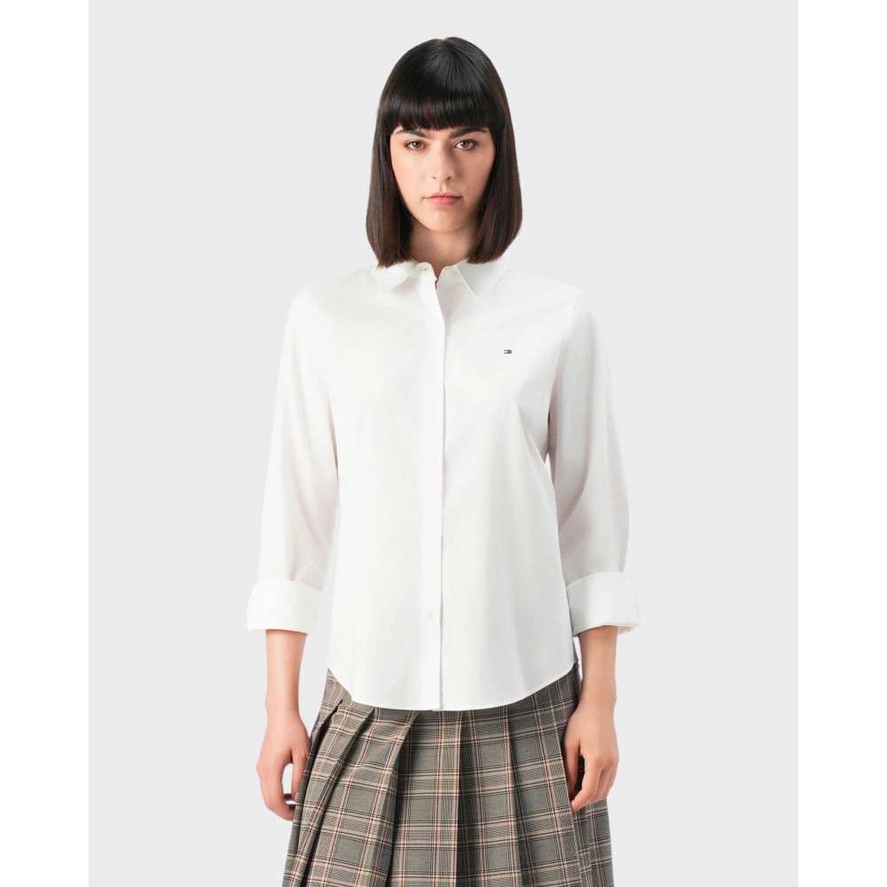 Poplin regular shirt - Optic white