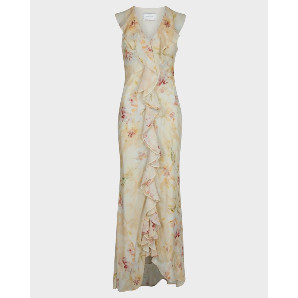 ZellaChiffonPrintDressDustyYellow-01