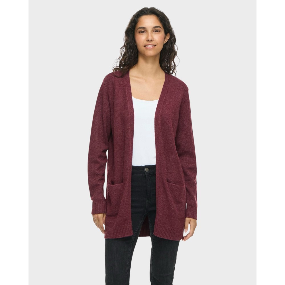 Viril open L/S knit cardigan - Port Royale