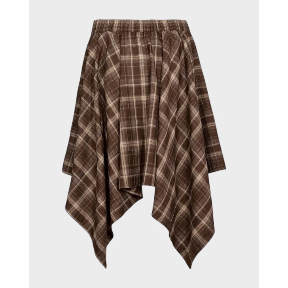 DagnyCheckTieSkirtBrown-01