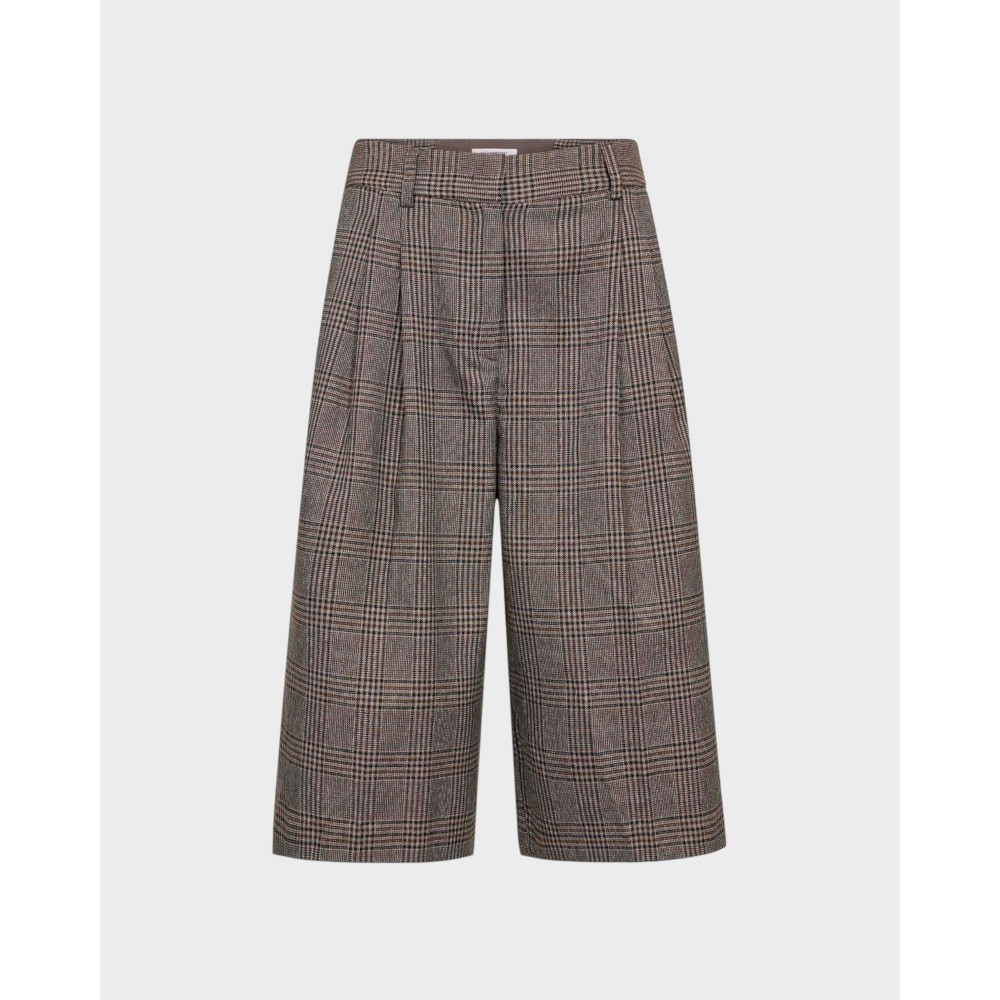 Veya check Bermuda - Brown