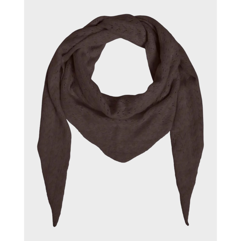 Viselah Pointeel Knit Scarf - Coffee Bean
