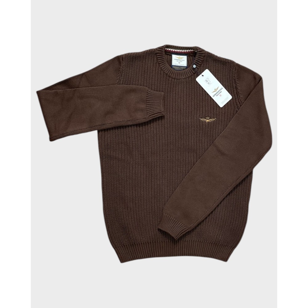 Crewneck Striktrøje - Brun
