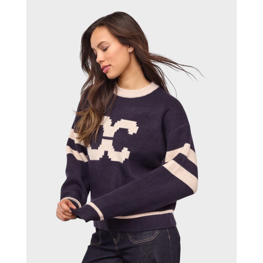 Row Coco Logo Knit - Navy