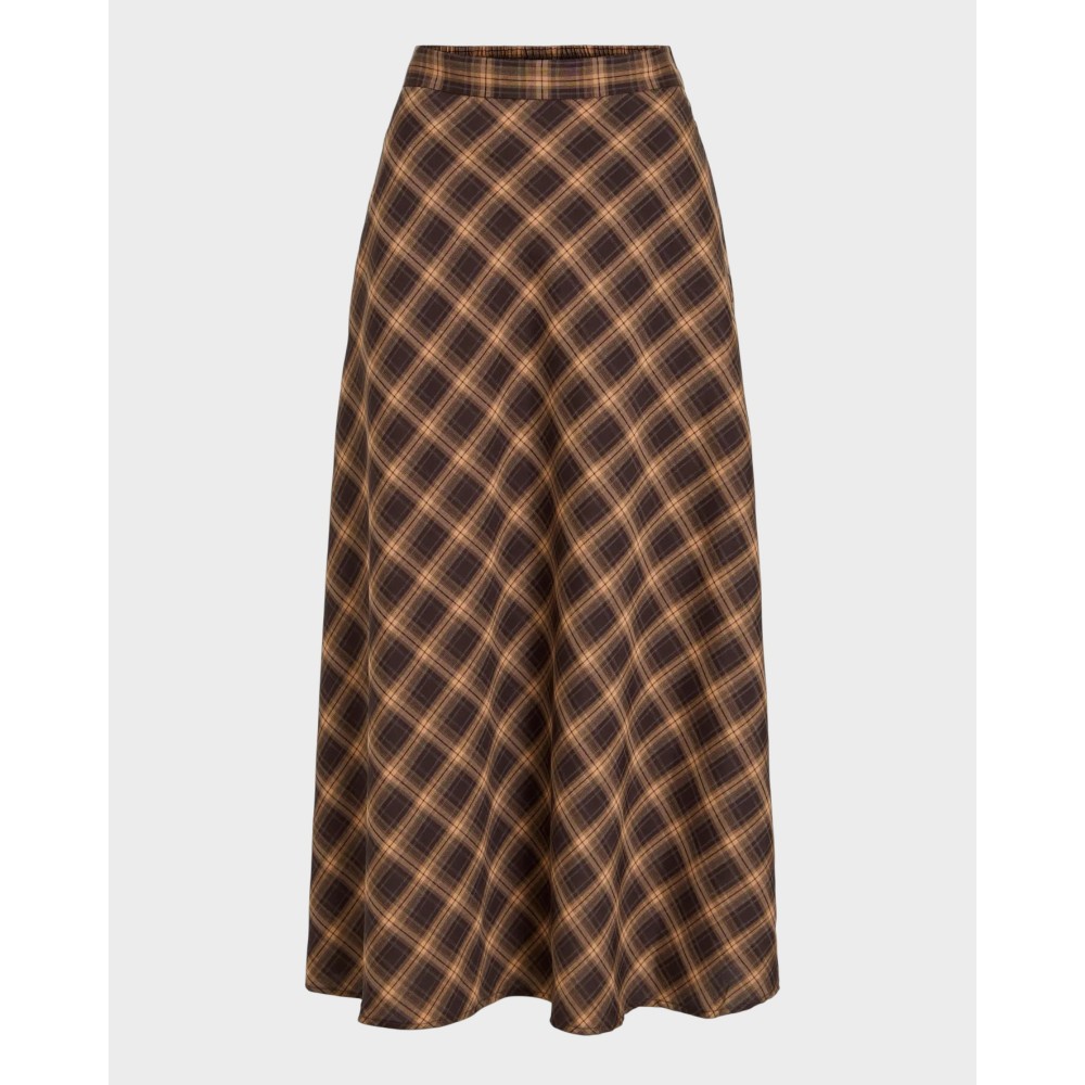 VileneCheckAnkleSkirtCoffeeBean-01