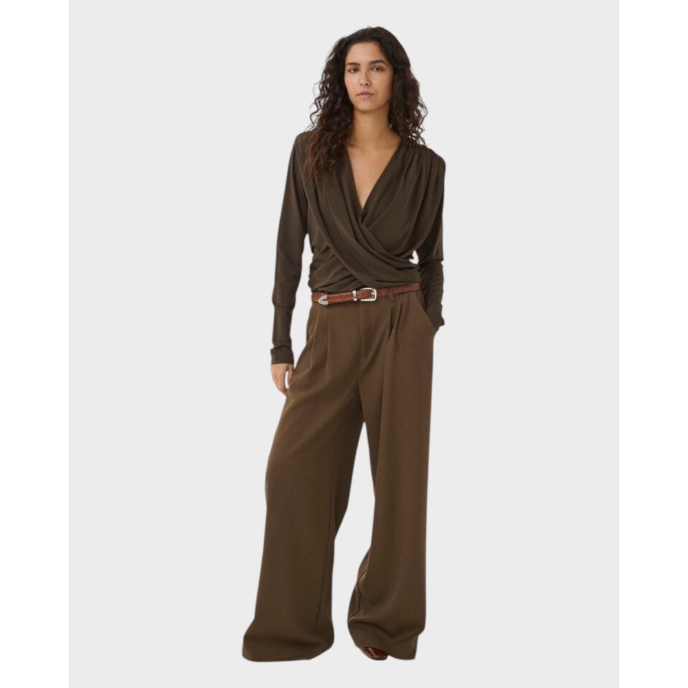Stacy MW Pants - Slate Black Melange