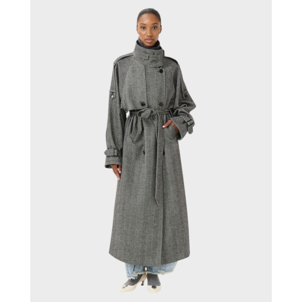 Avic Long HB Coat - Black/Grey