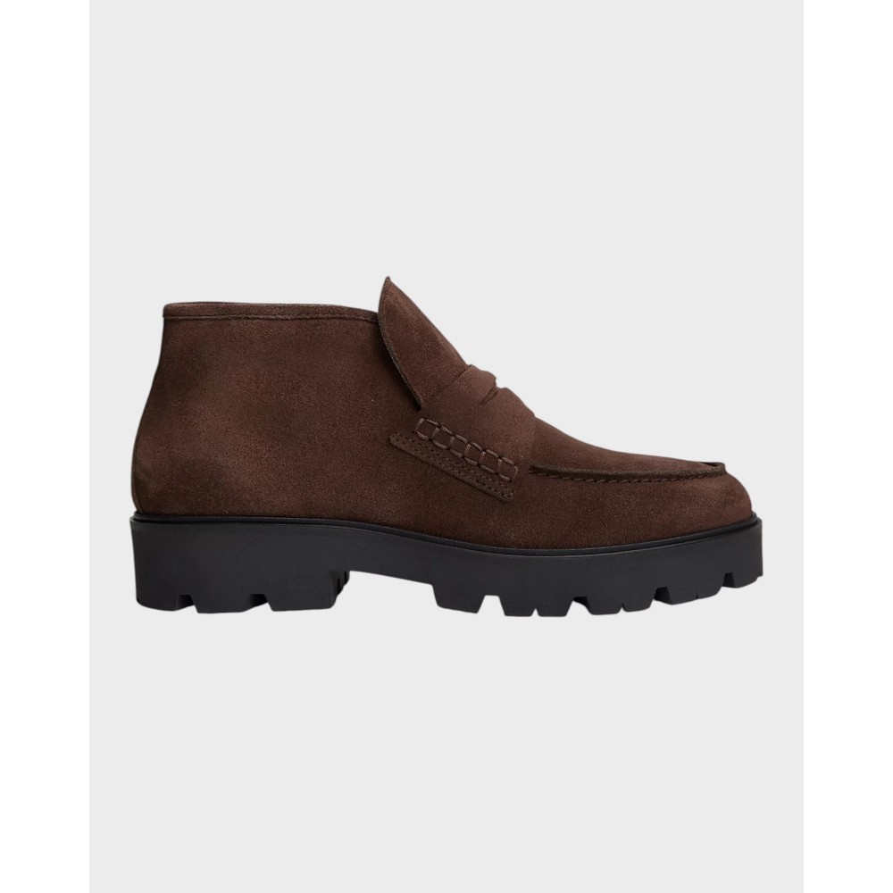 Enamel Charm Loafer Boot - Fondant Brown