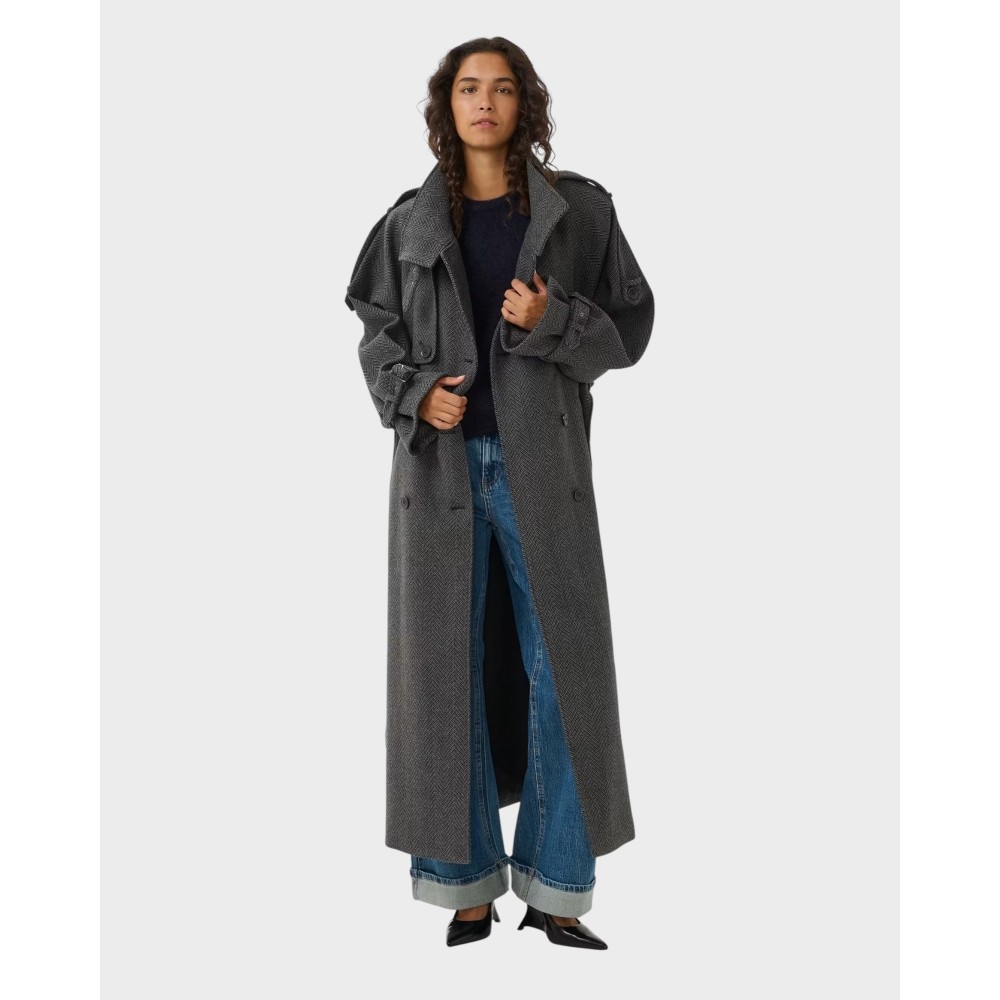 Avic Long HB Coat - Black/Grey