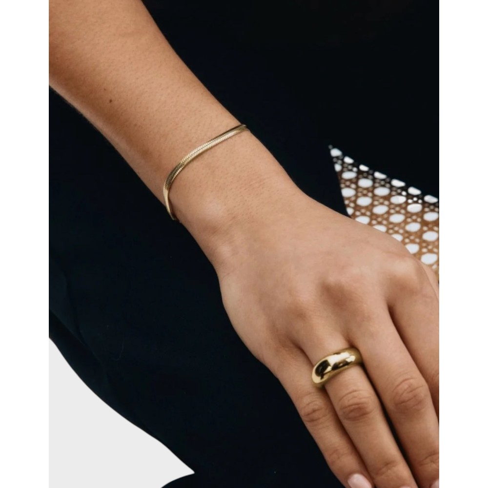 Herringbone bracelet - Gold