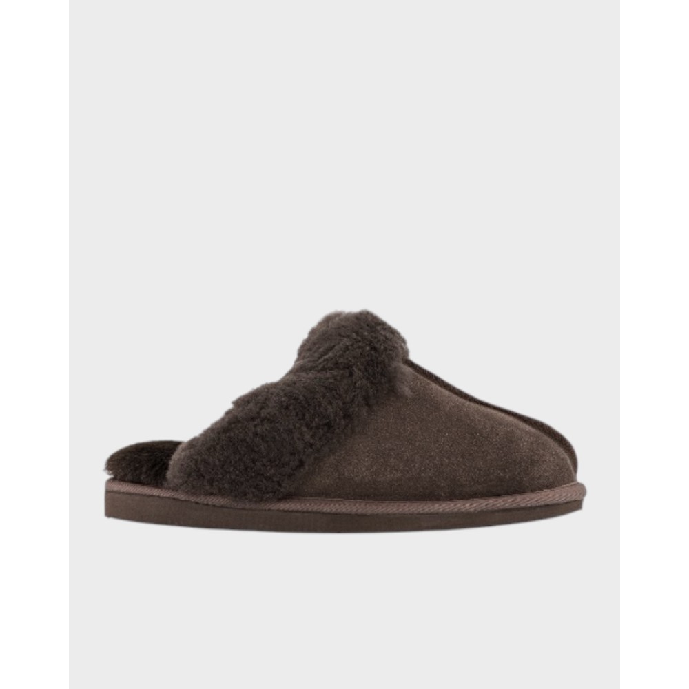 Women`s Woollies Slip On - Dark Brown