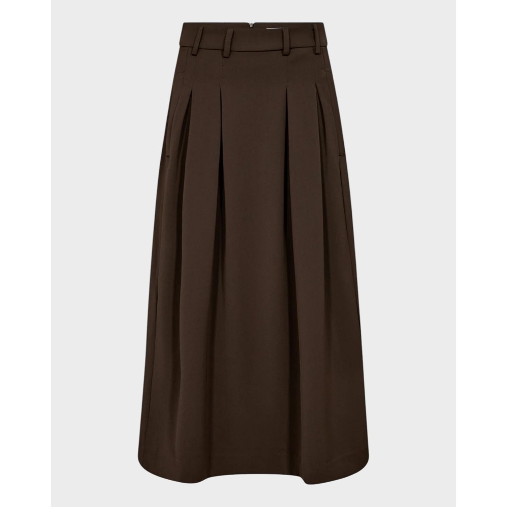 Anya Pleat Skirt - Mocca