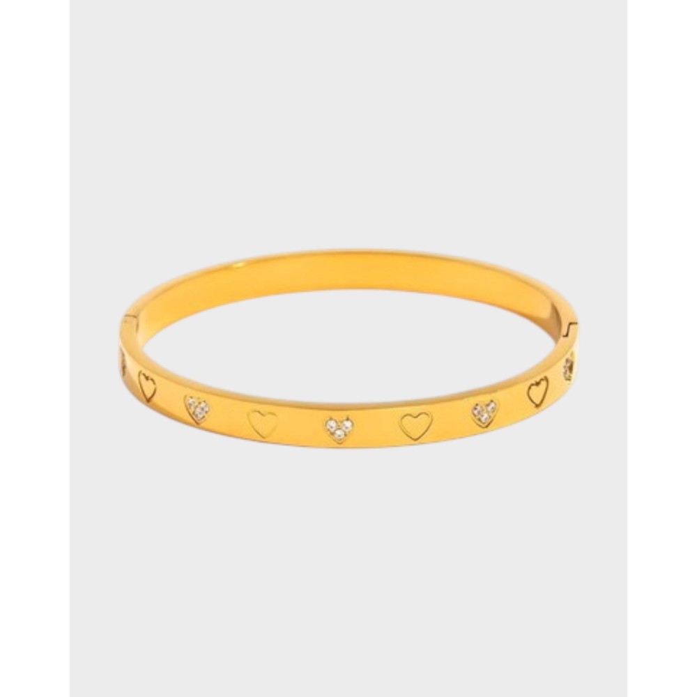  Jasmin heart zircon – 18K Gold Plated