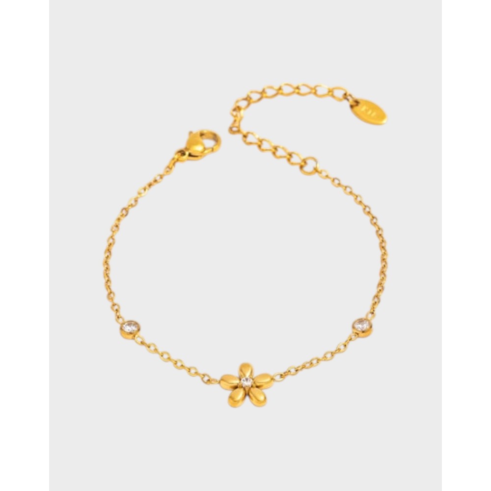  Lui Flower center bracelet – 18K Gold Plated