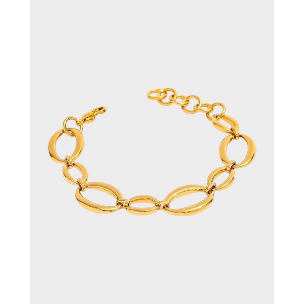 Riona Link Bracelet - 18K Gold Plated
