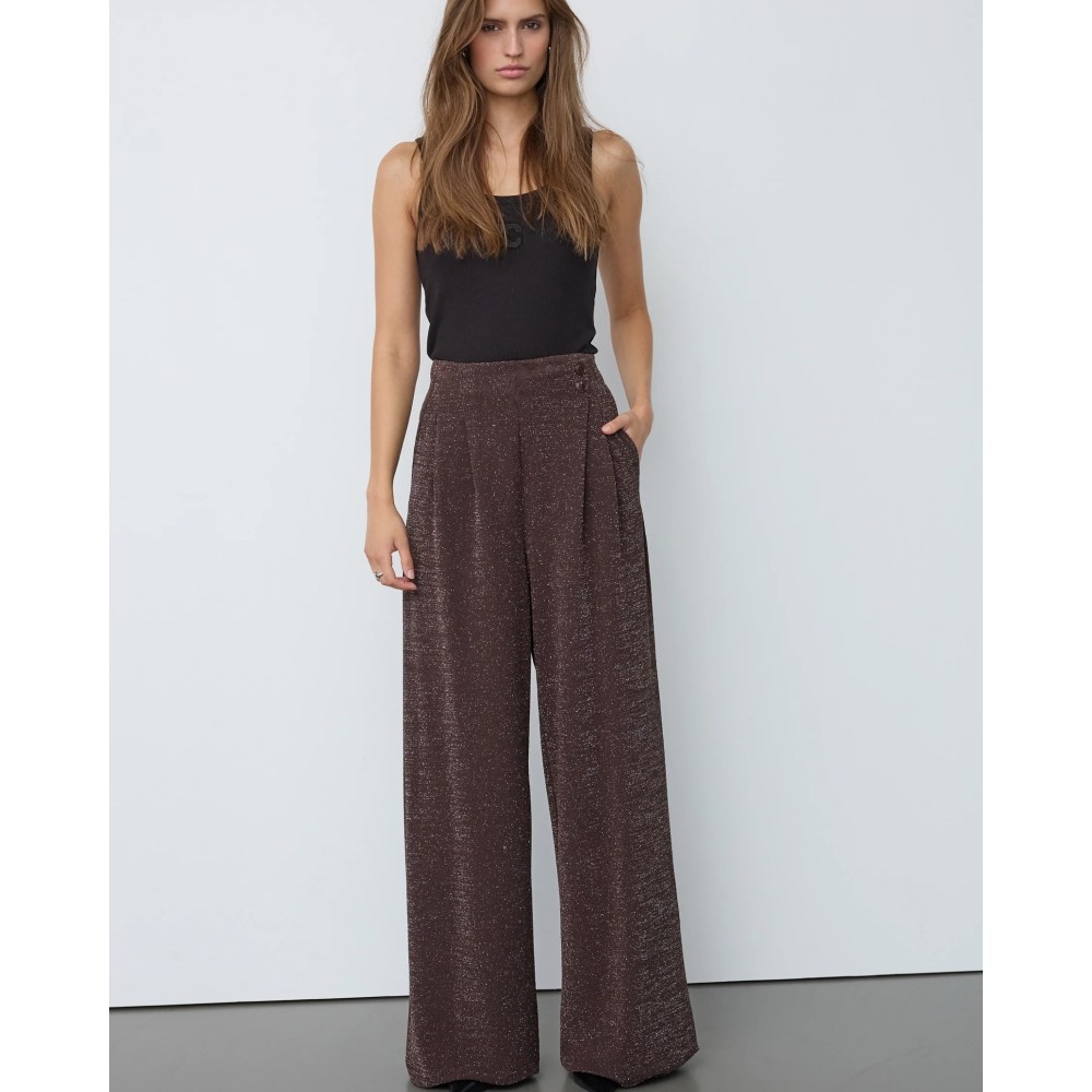 Esti Pleat Pant - Bison