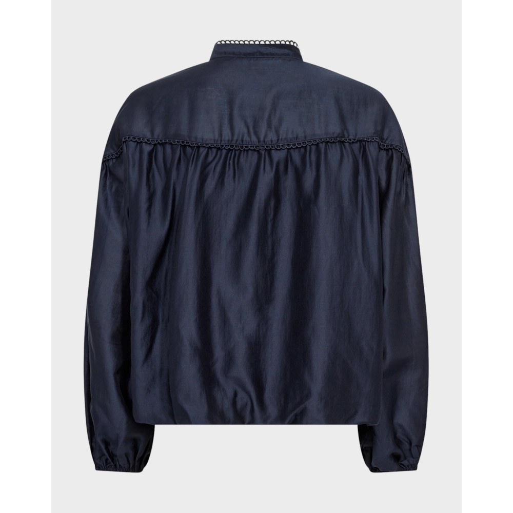MelinBalloonLaceShirtNavy-01