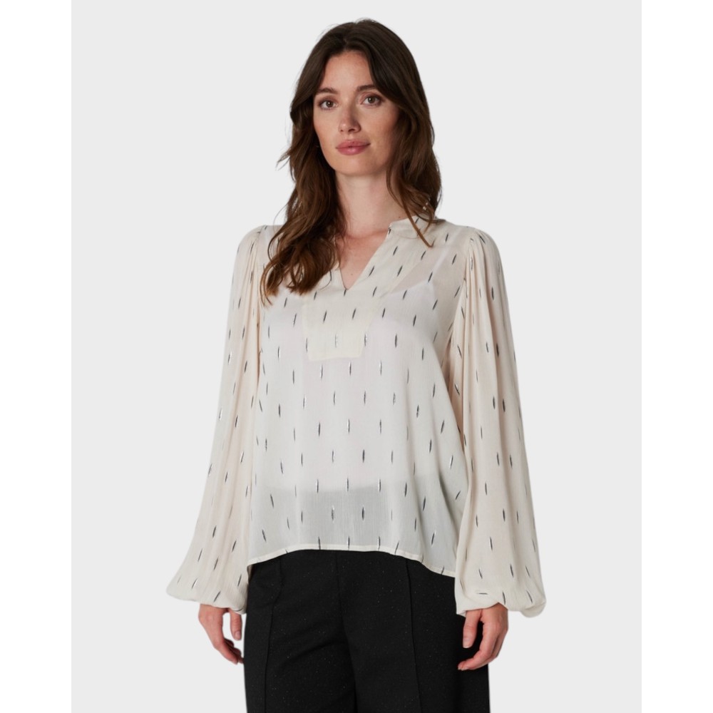 Amelle L/S Blouse - Off White