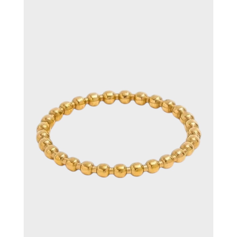 Bead Ring - 18K Gold Plated