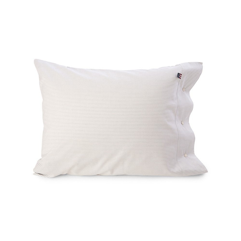 Lexington Pin Point Grey/White Pillowcase 60x63