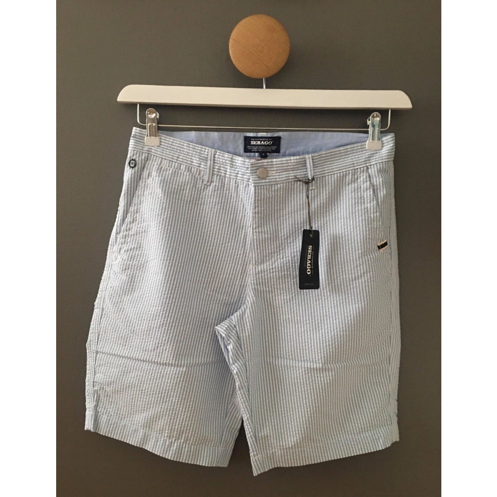 Docksides seersuker shorts - blue/white