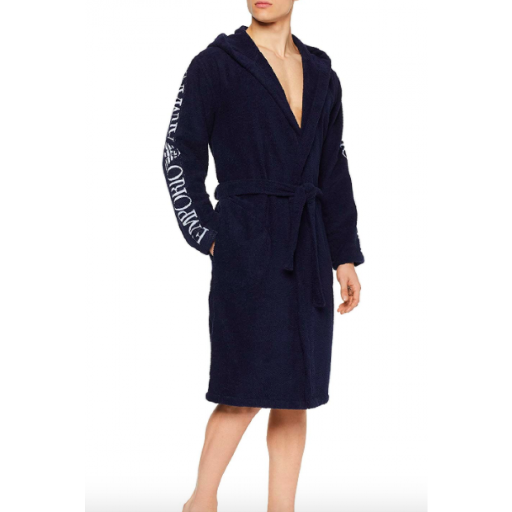Emporio Armani Underwear Bathrope, navy blue 
