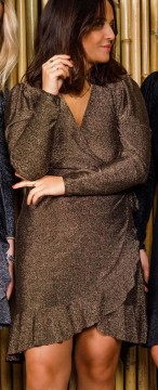 Mille lurex dress, dark gold Millelurexdressdarkgold-20