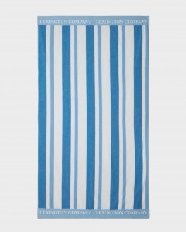 StripedCottonTerryBeachTowelBlue-20