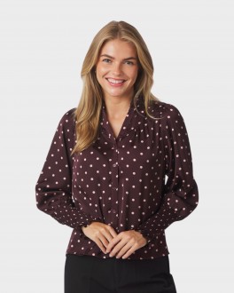 CamisaDotBlouseBurgundy-20