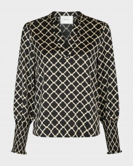 LandaTilePrintBlouseBlack-20