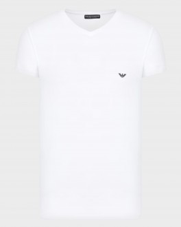 ArmaniArmaniVNeckTShirtFittedHvid-20