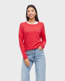 VirilONeckLSKnitHibiscusdarkmelange-20